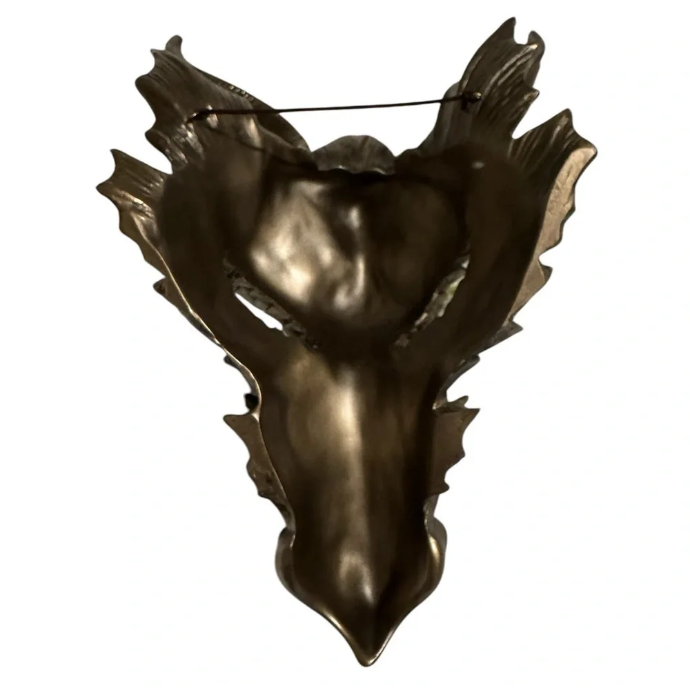 Dark Bronze Dragon Head Wall Art